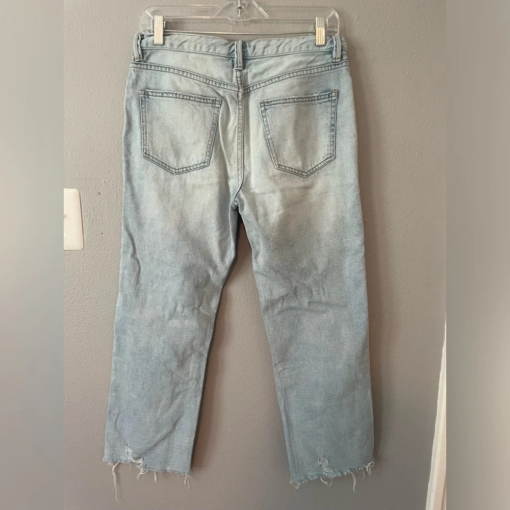 We The‎ Free Rolling On The River Light Wash Distressed Crop Jeans Size 26 - Picture 5 of 10